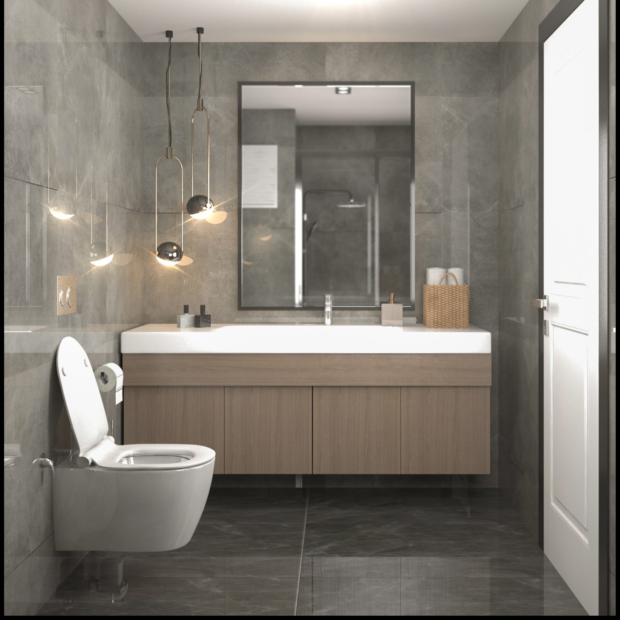 Luxuriöses 1+1 Apartment mit Meerblick und Bergblick, MERSIN