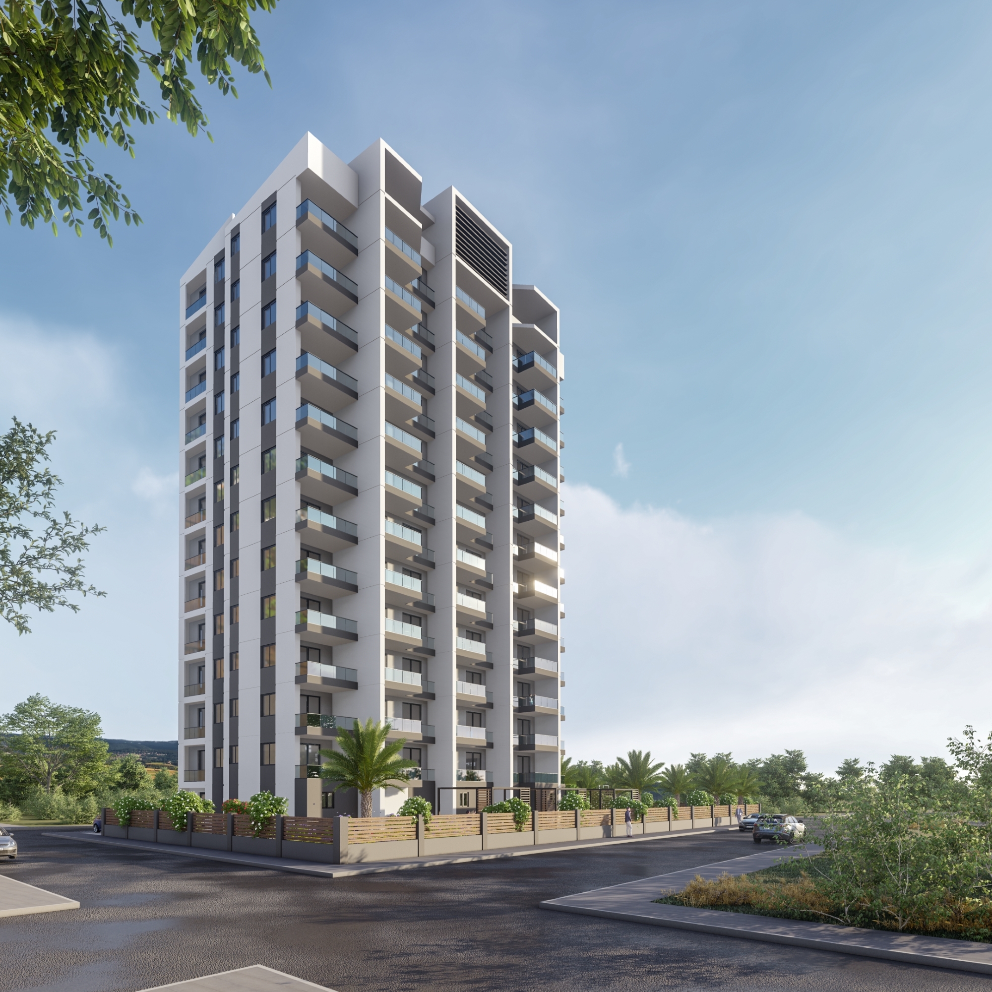 Luxuriöse 1+1 Wohnung mit Meerblick und Bergblick, Mersin-Çeşmeli