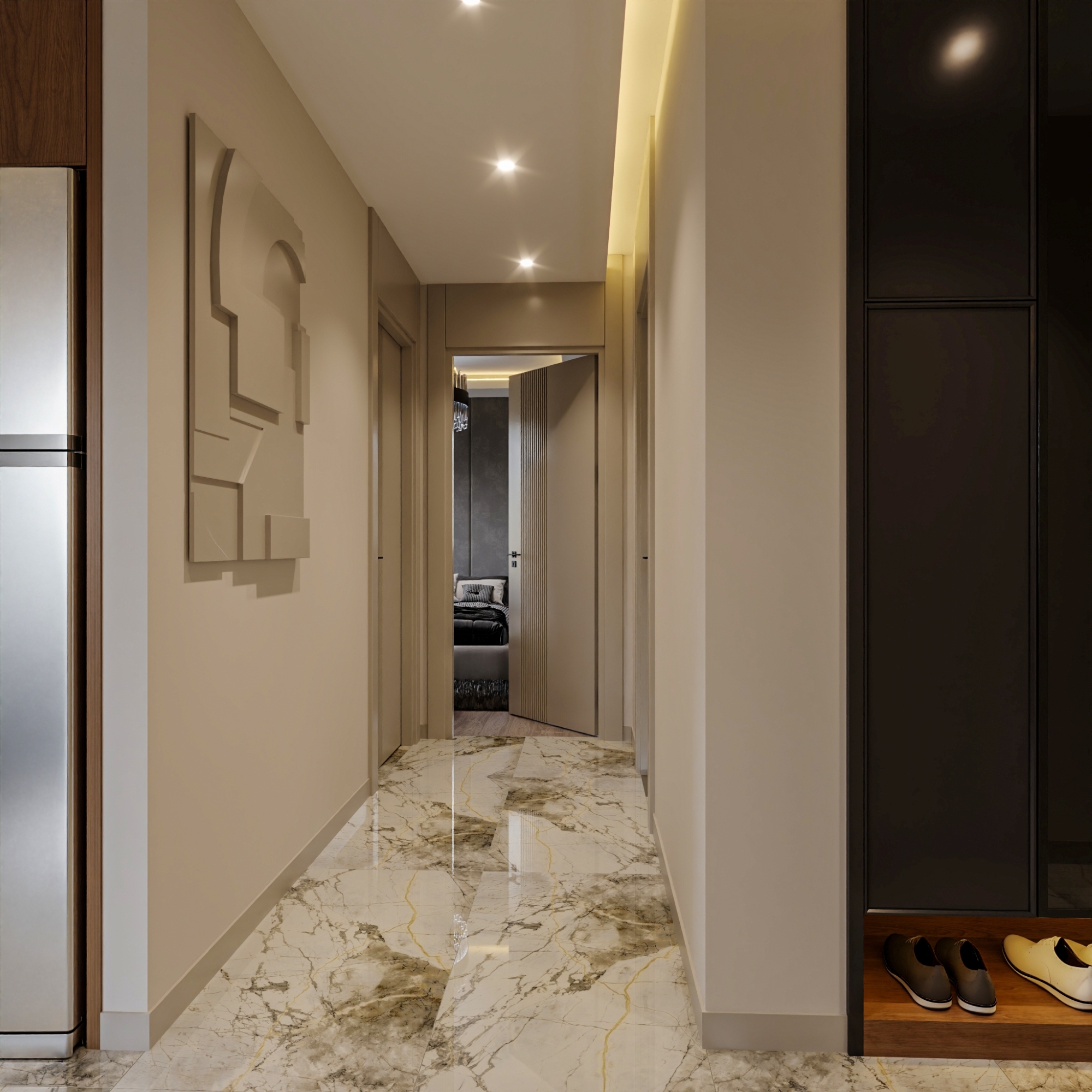 Luxuriöse 1+1 Wohnung mit Meerblick und Bergblick, Mersin-Çeşmeli