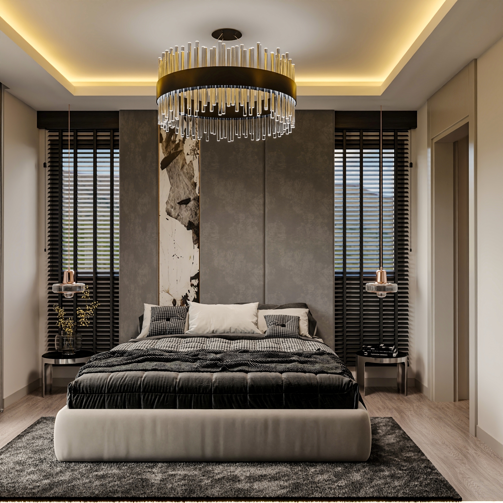 Luxuriöse 1+1 Wohnung mit Meerblick und Bergblick, Mersin-Çeşmeli