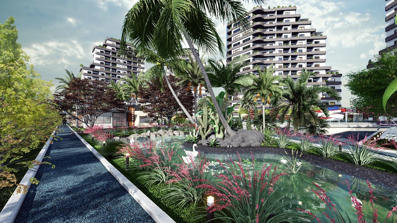 Luxuriöses 1+1 Apartment mit Bergblick, MERSIN - mezitli