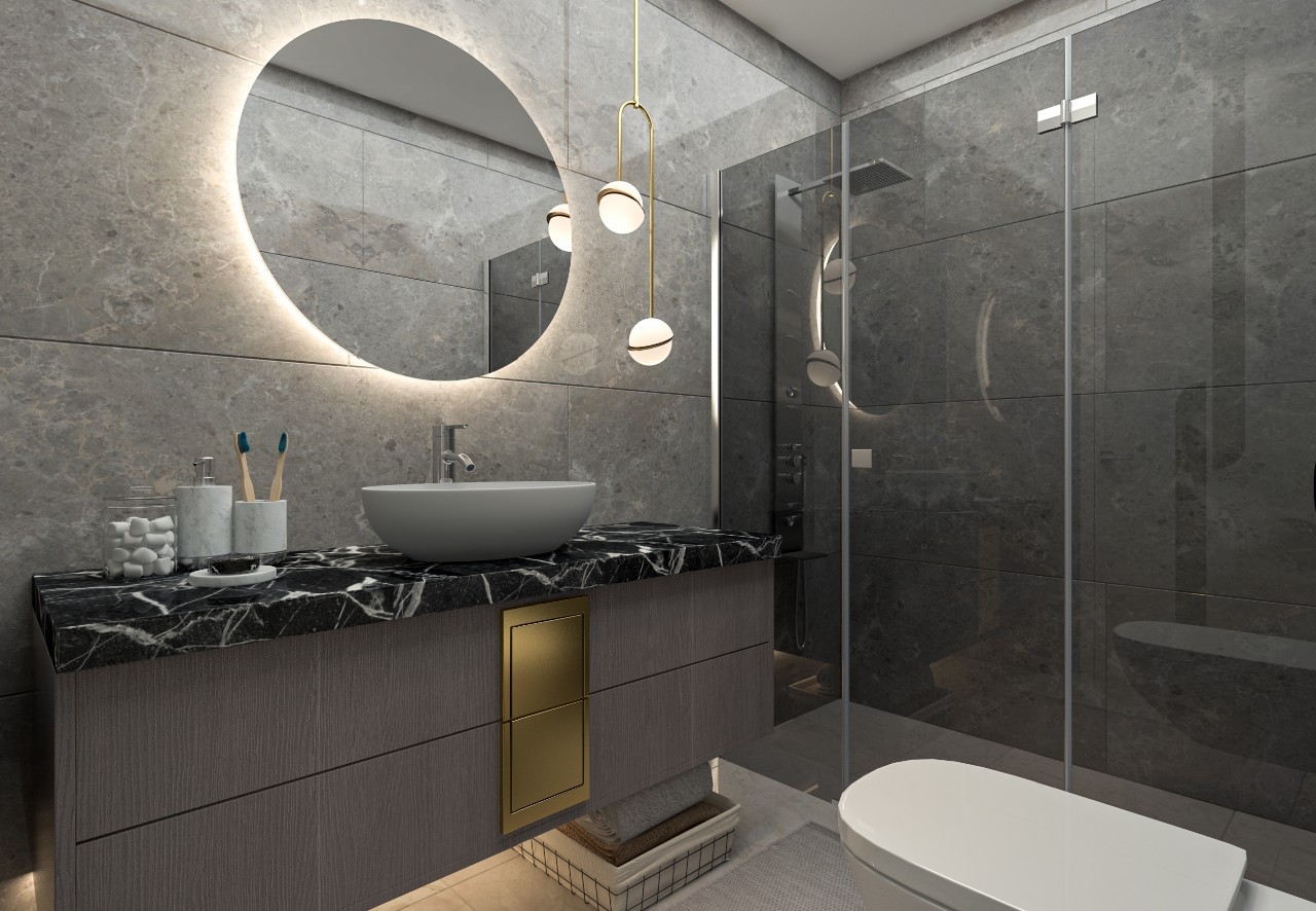 Luxuriöses 1+1 Apartment mit Bergblick, MERSIN - mezitli