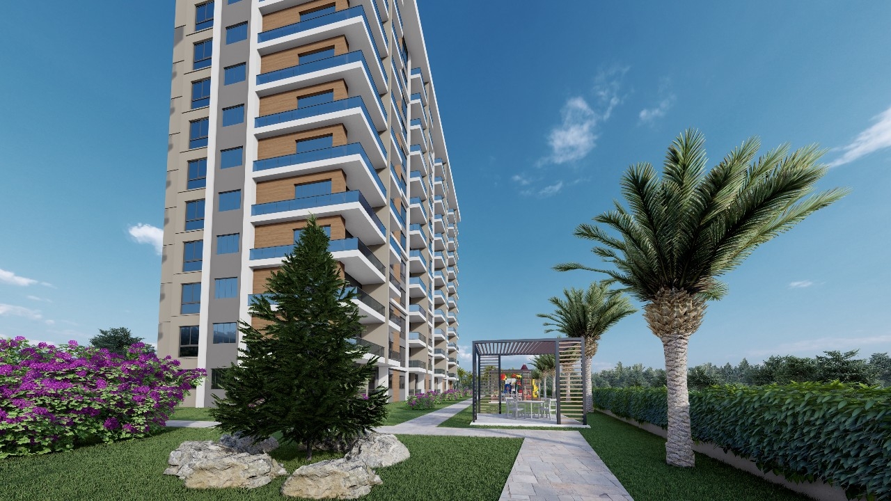 Ein attraktives Projekt mit wunderschönem Design in Kargıpınar, Mersin