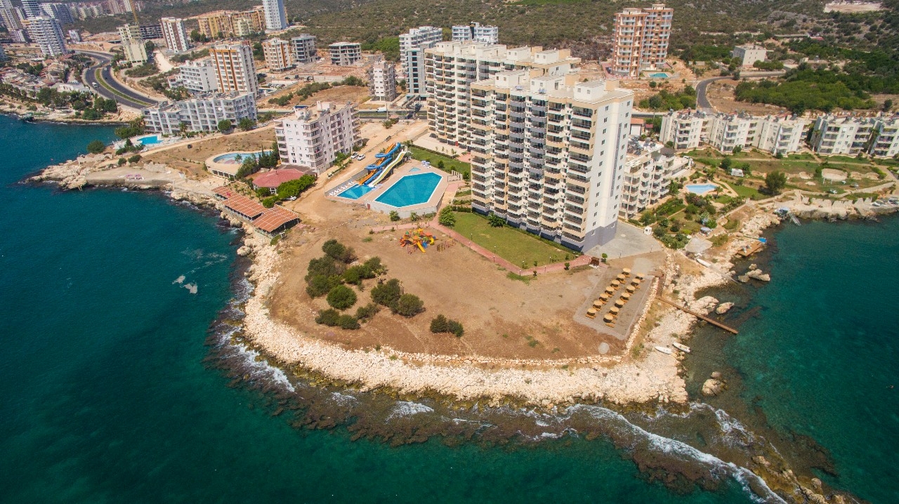 Luxuriöse 3+1 Wohnung mit Meerblick und Bergblick, Mersin - Ayaş