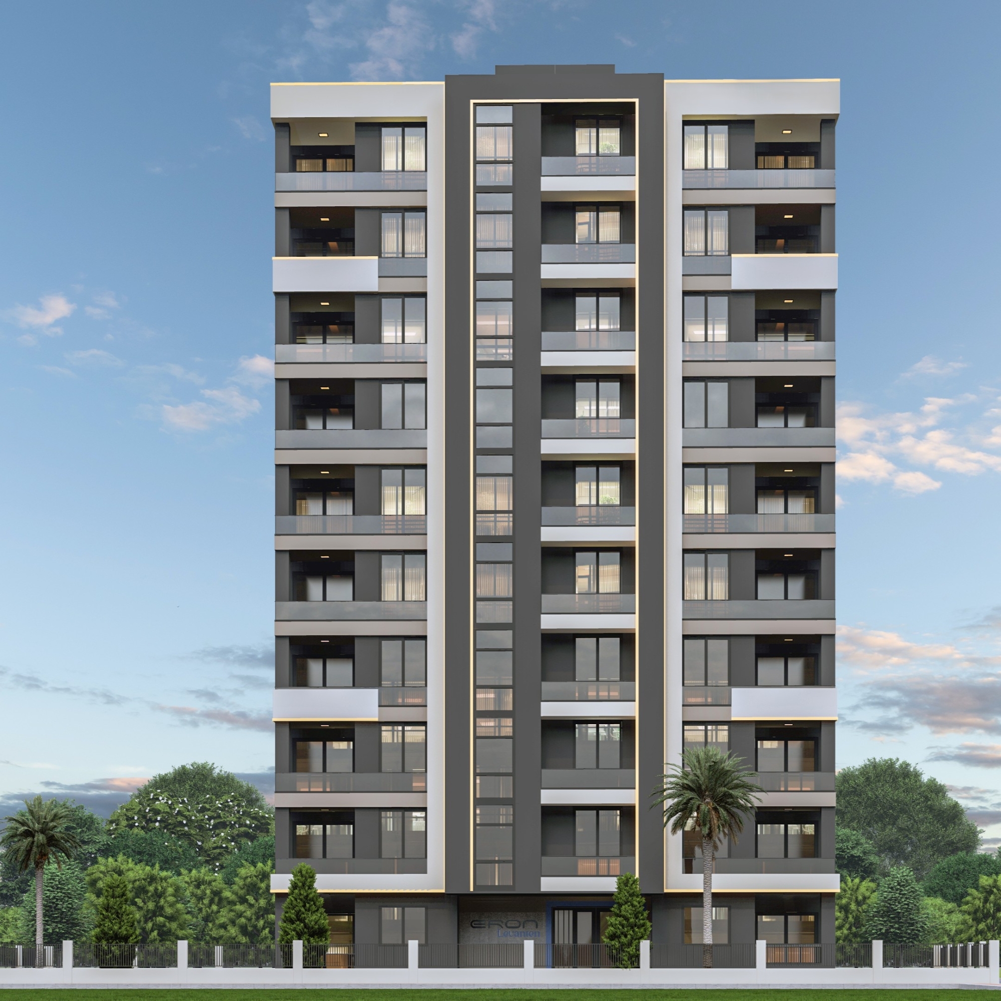 Meerblick 1+1 Wohnung in Tomuk, Mersin