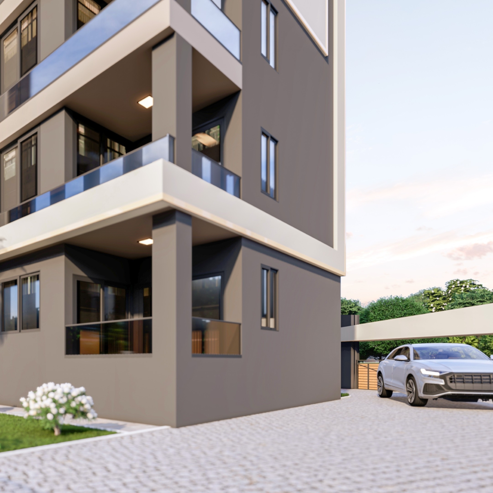 Meerblick 1+1 Wohnung in Tomuk, Mersin
