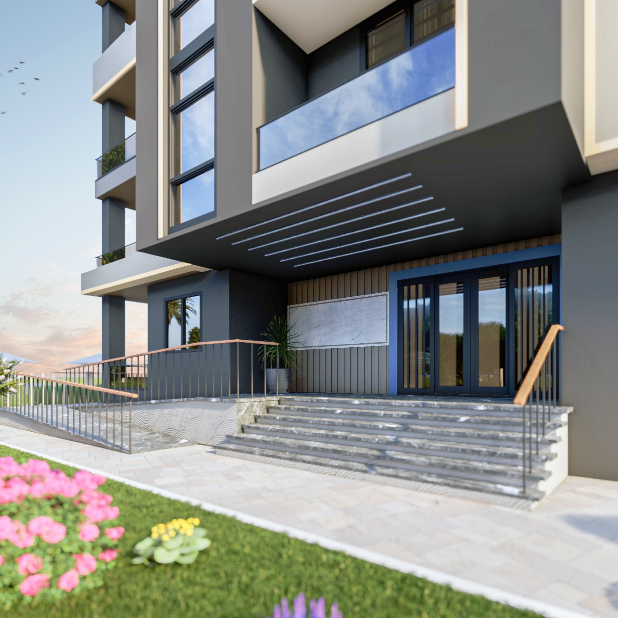 Meerblick 1+1 Wohnung in Tomuk, Mersin