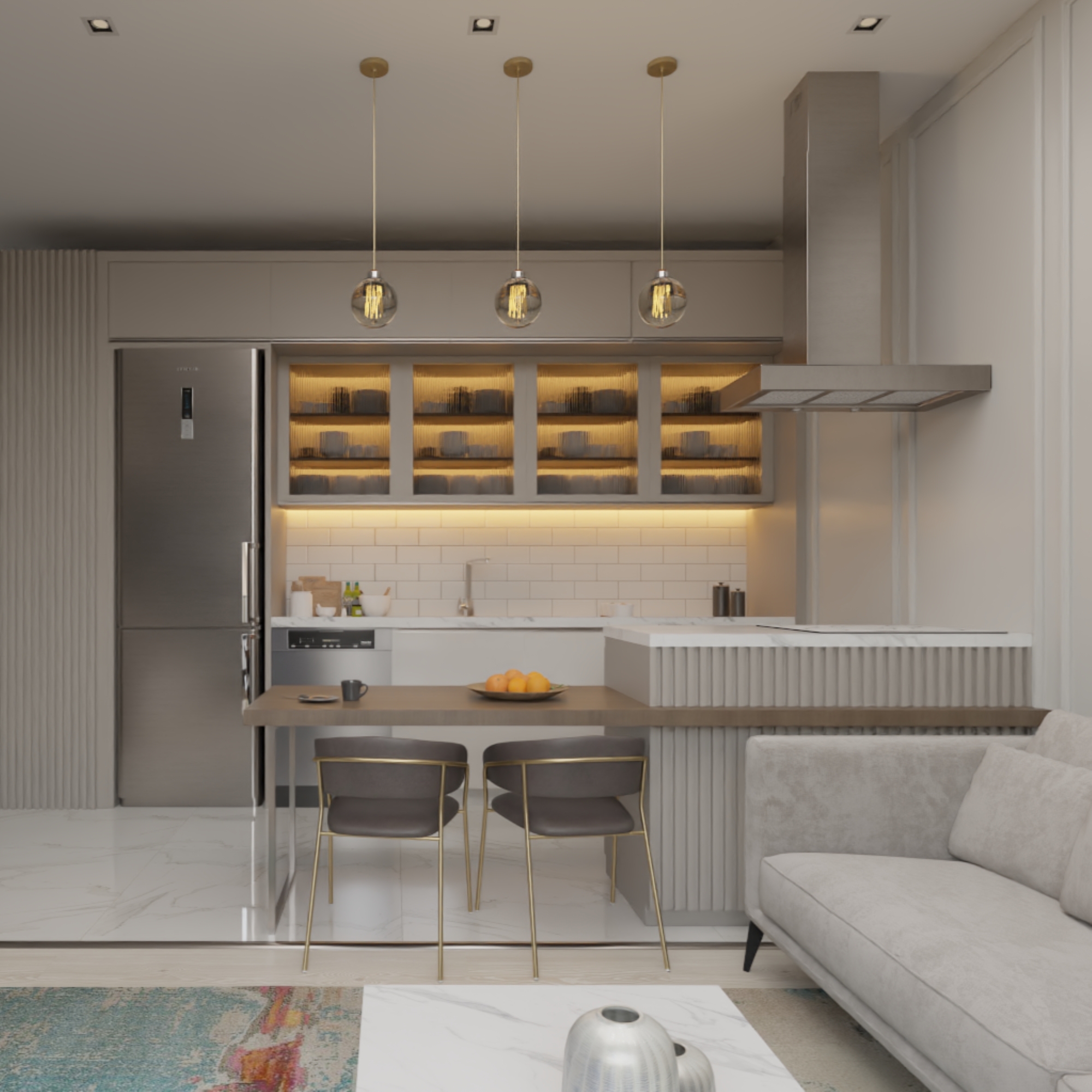 Meerblick 1+1 Wohnung in Tomuk, Mersin