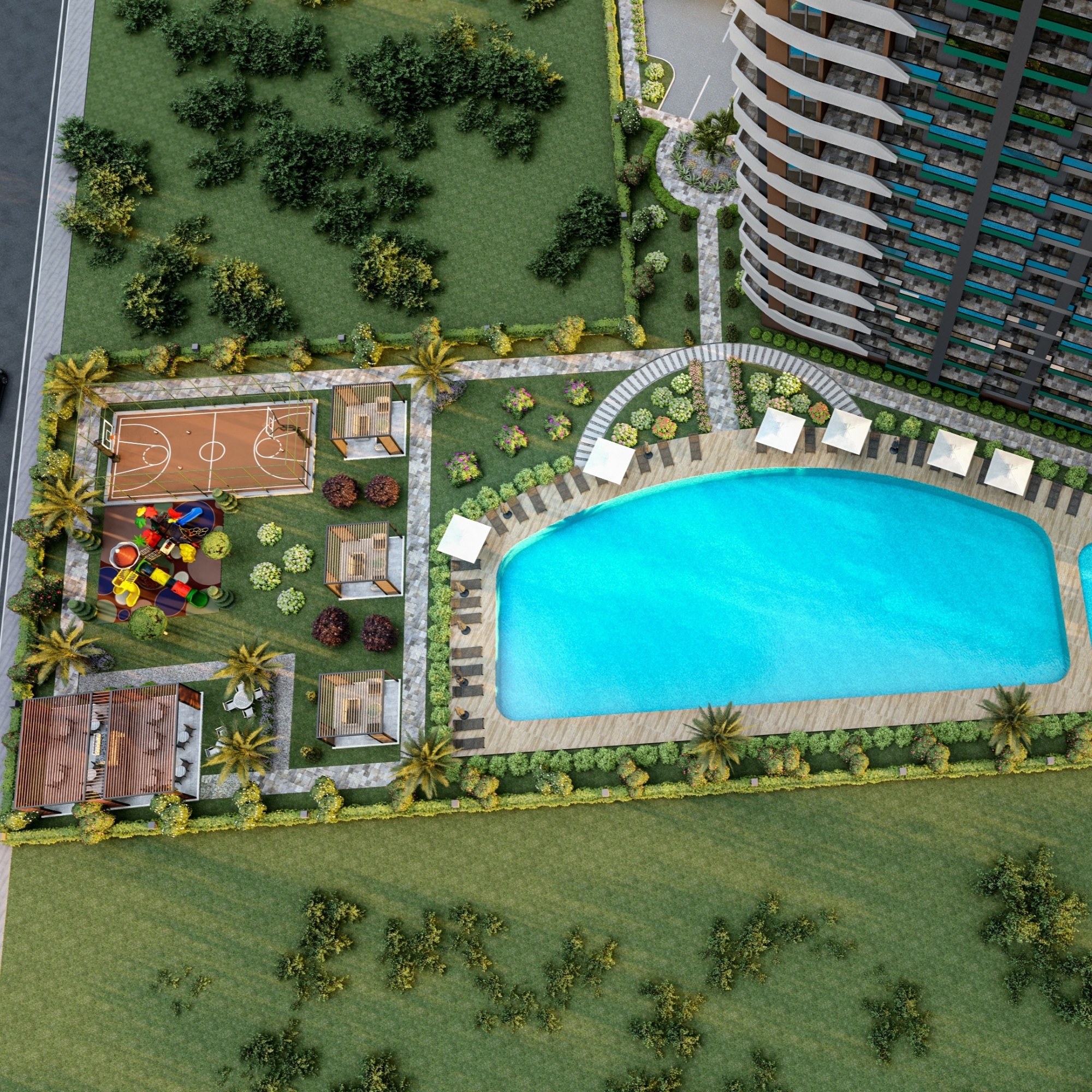 Luxury 1+1 Apartment with Sea and Castle Views in Mersin-Tece