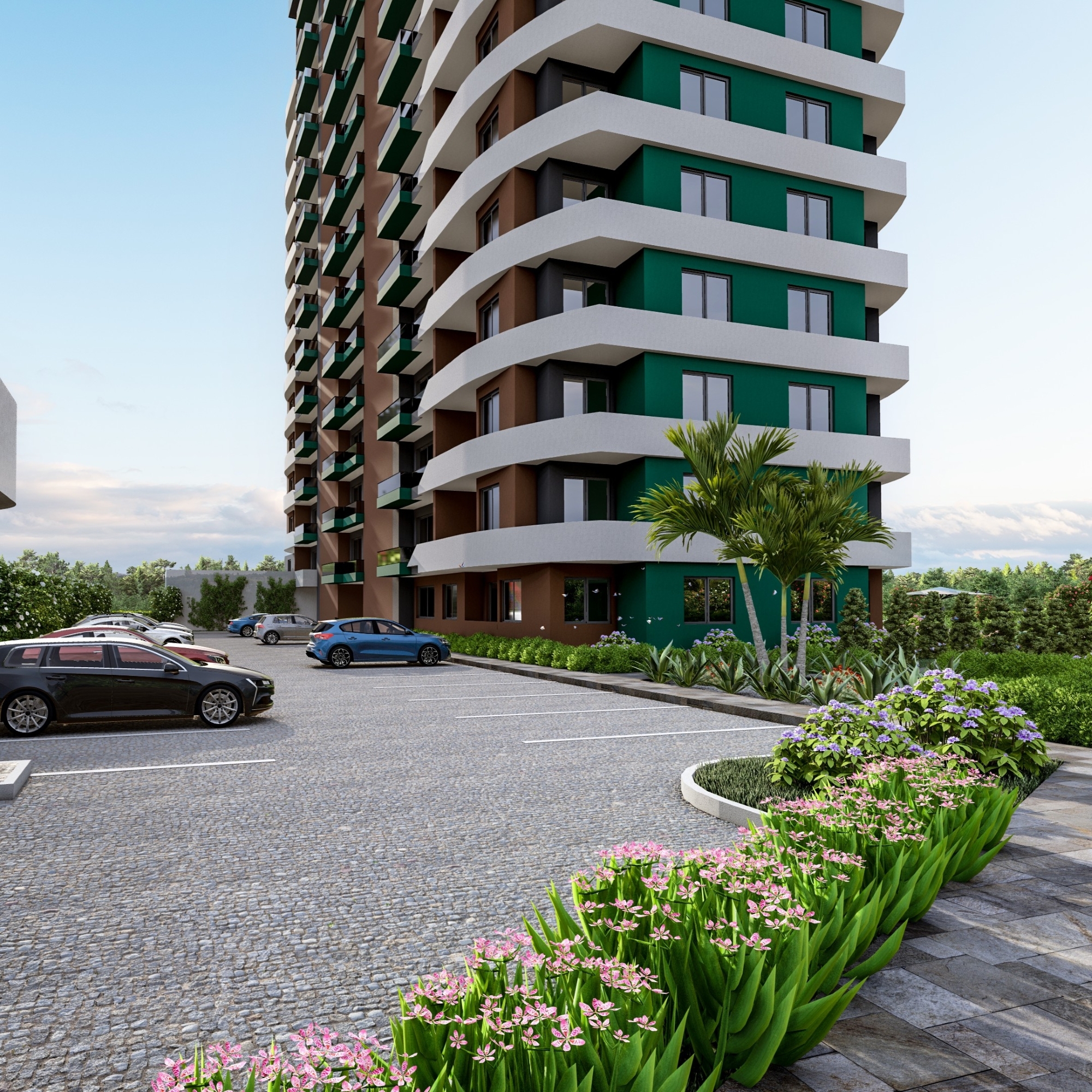 Luxury 1+1 Apartment with Sea and Castle Views in Mersin-Tece