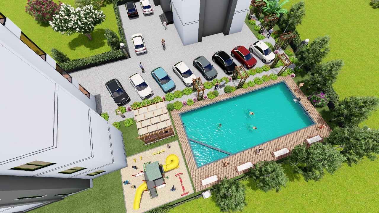 Attractive one-room apartments in the Tece quarter, Mersin