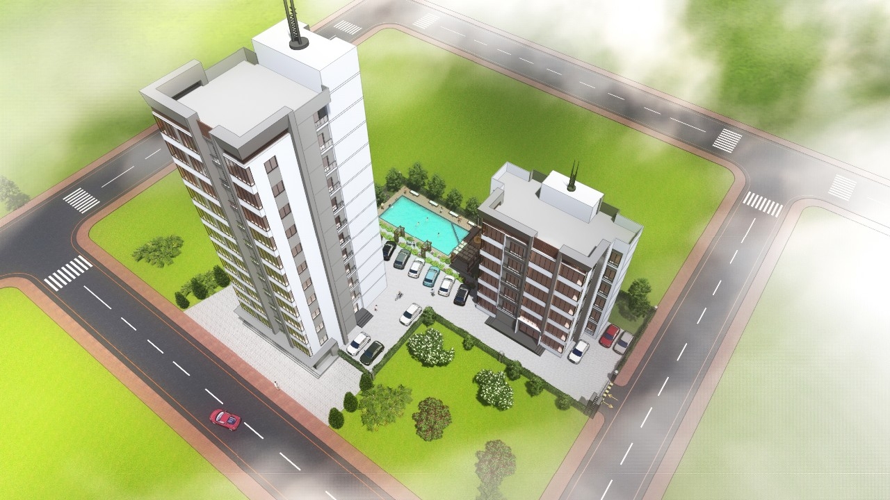 Attractive one-room apartments in the Tece quarter, Mersin