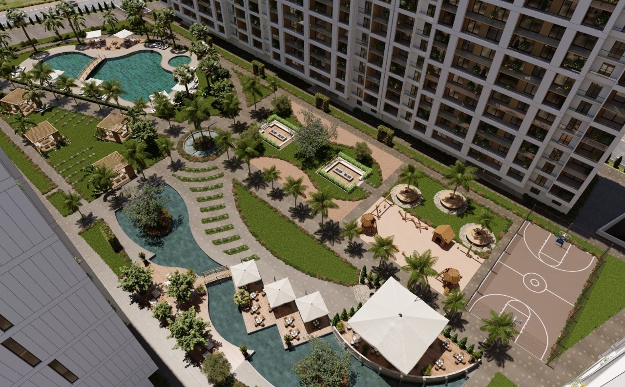 Attractive apartments in Arpaçbahşiş, Mersin