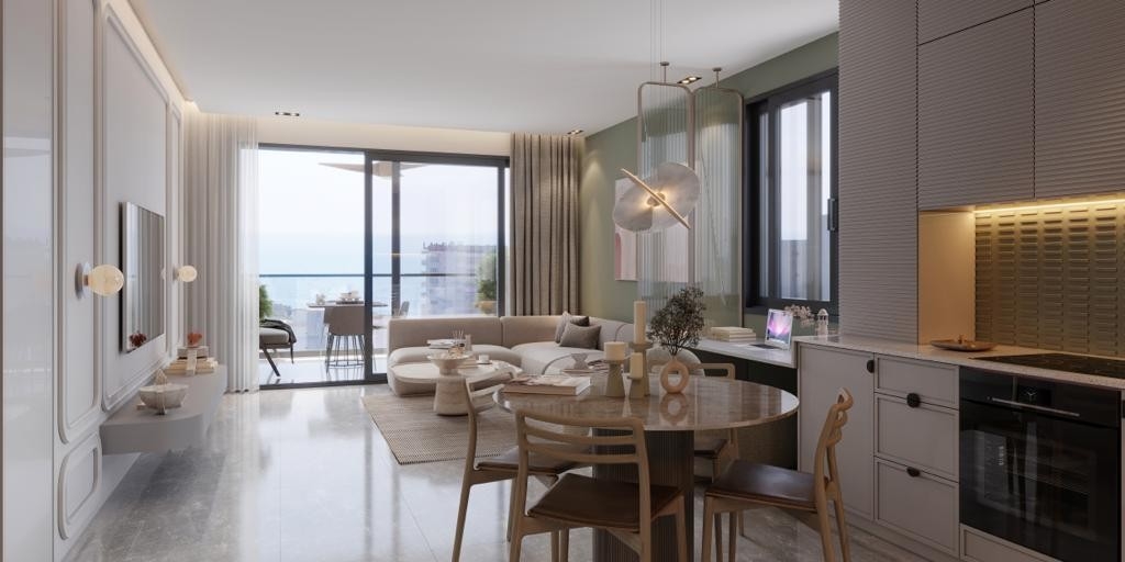 Attractive apartments in Arpaçbahşiş, Mersin