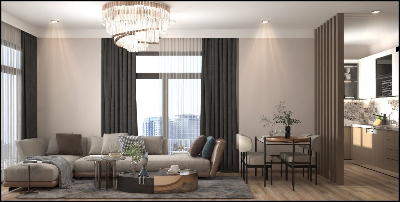 Luxury 1+1 Apartment with Sea, Castle, and Mountain Views in Mersin - Arpaçbahşiş