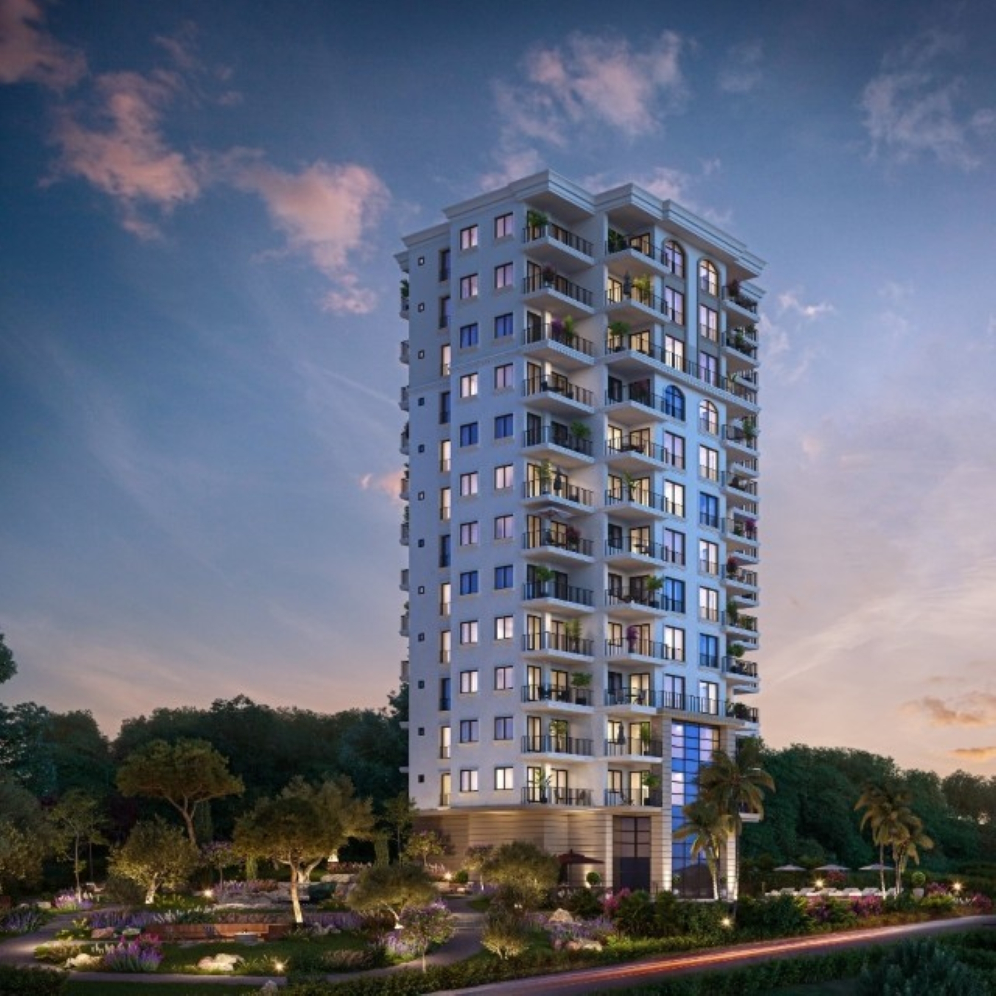 Luxury 1+1 Apartment with Sea, Castle, and Mountain Views in Mersin - Ayaş