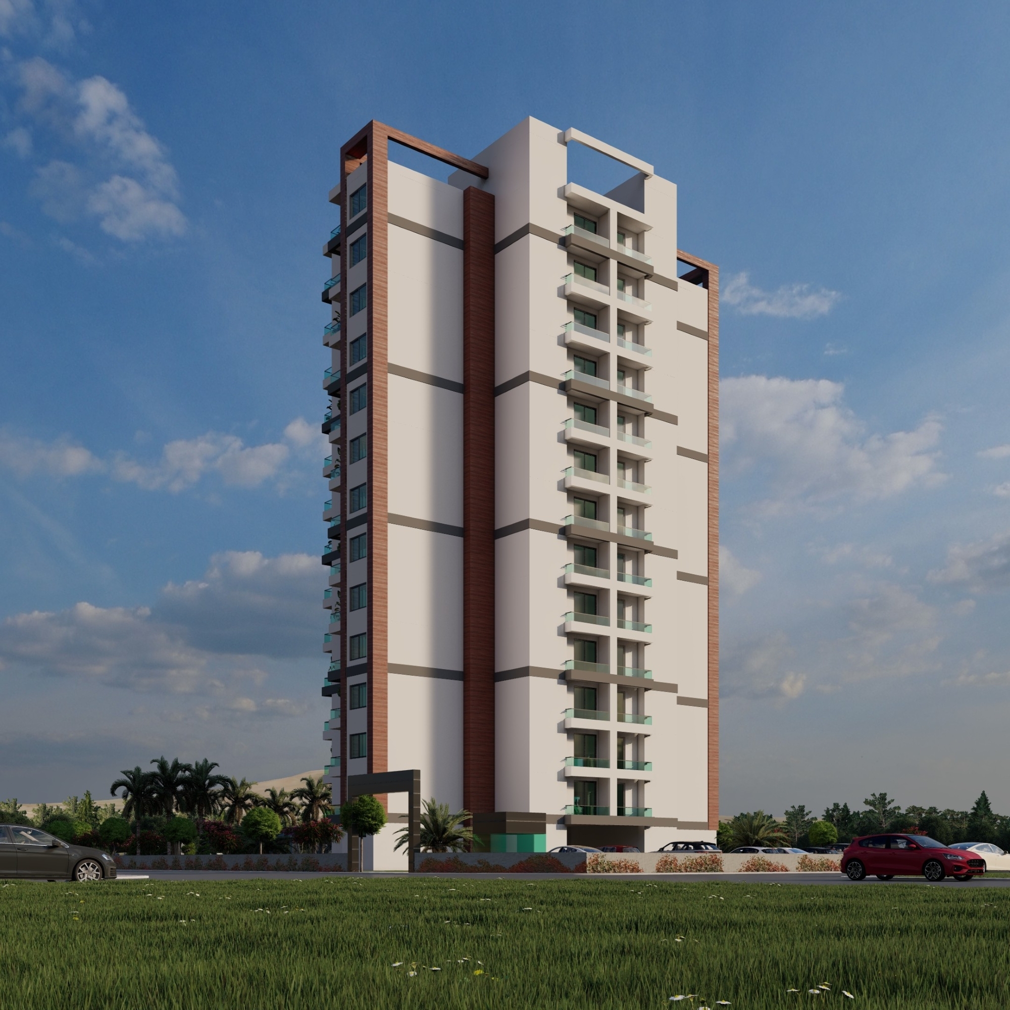 Luxuriöses Studio-Apartment mit Meerblick und Burgblick, Mersin-Tece