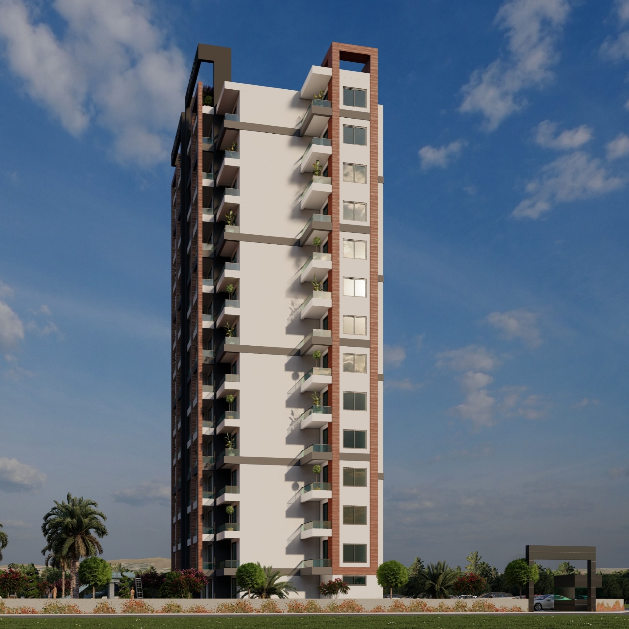 Luxuriöses Studio-Apartment mit Meerblick und Burgblick, Mersin-Tece