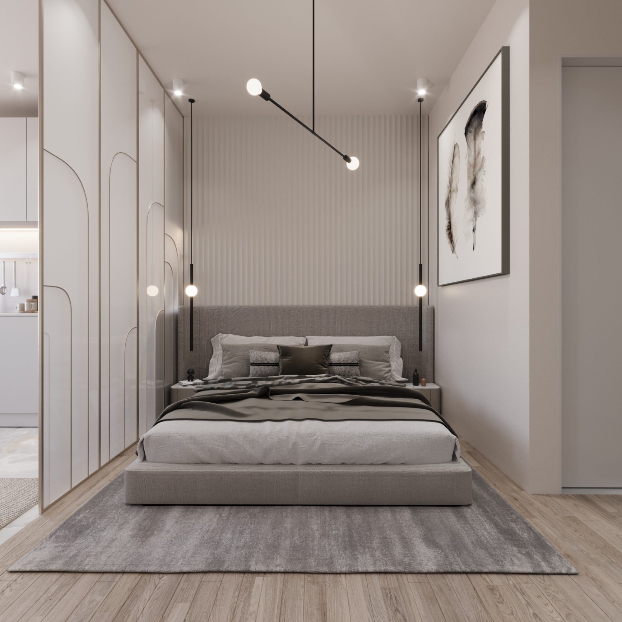 Luxuriöses Studio-Apartment mit Meerblick und Burgblick, Mersin-Tece