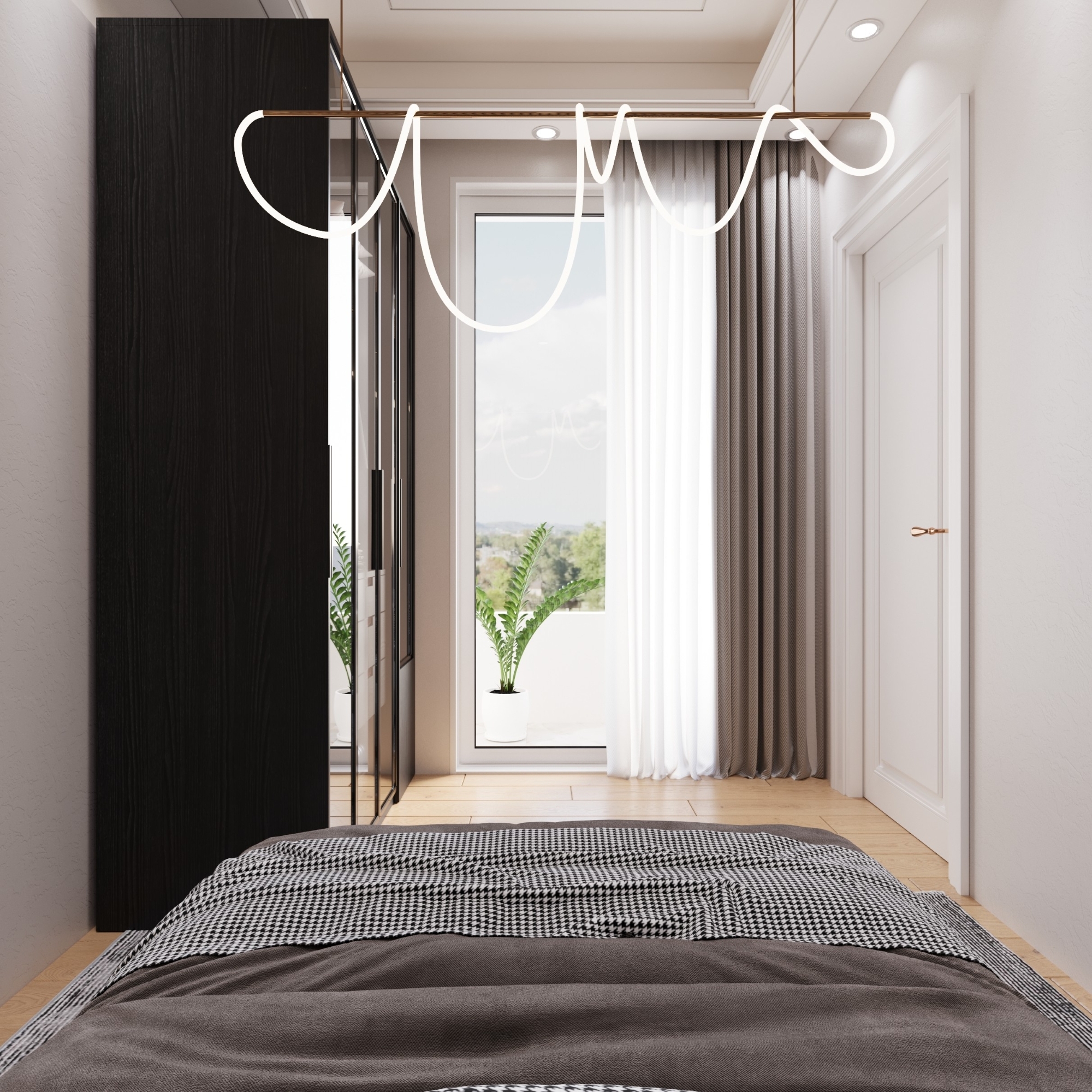 Luxuriöses Studio-Apartment mit Meerblick und Burgblick, Mersin-Tece