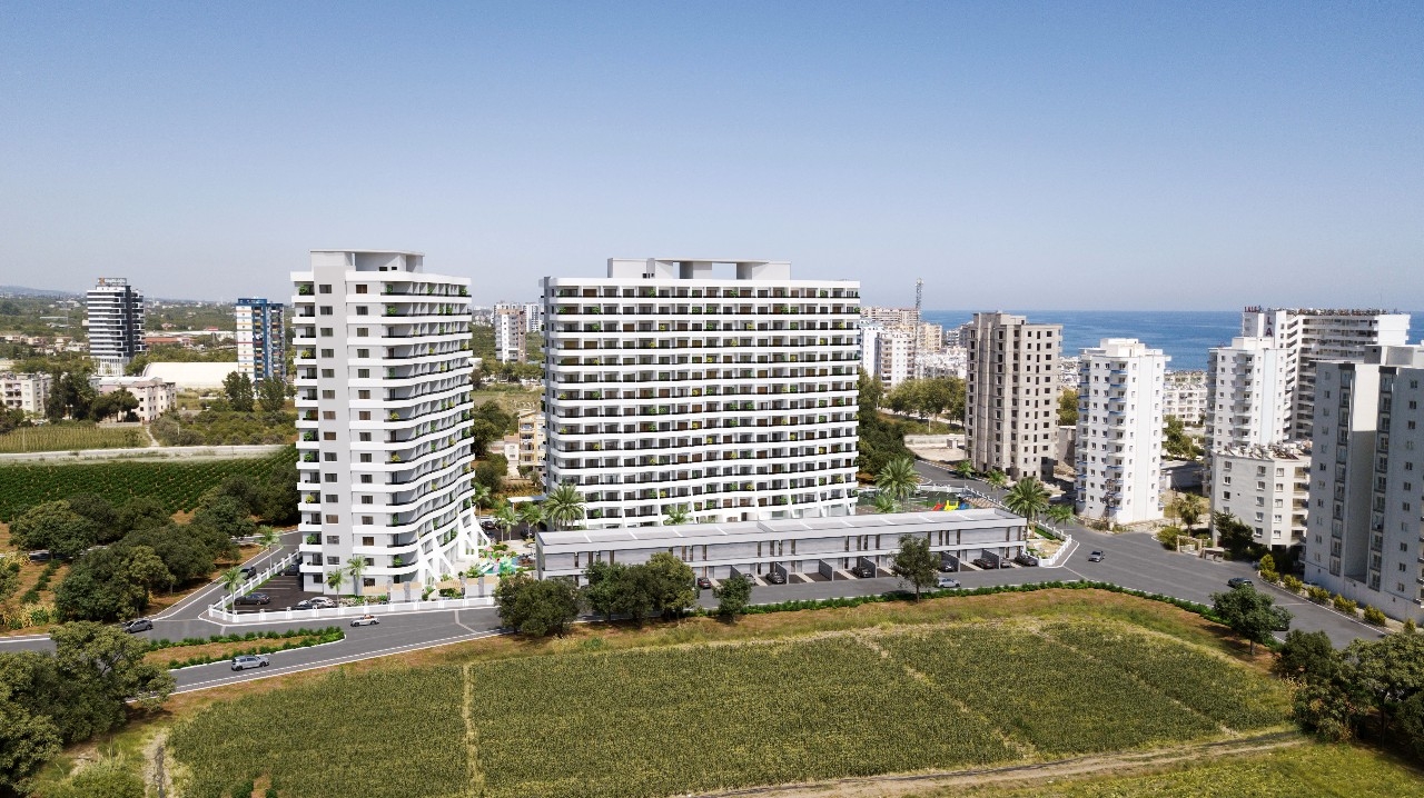 A 1+1 apartment for sale in Mersin, 350 m from the sea
