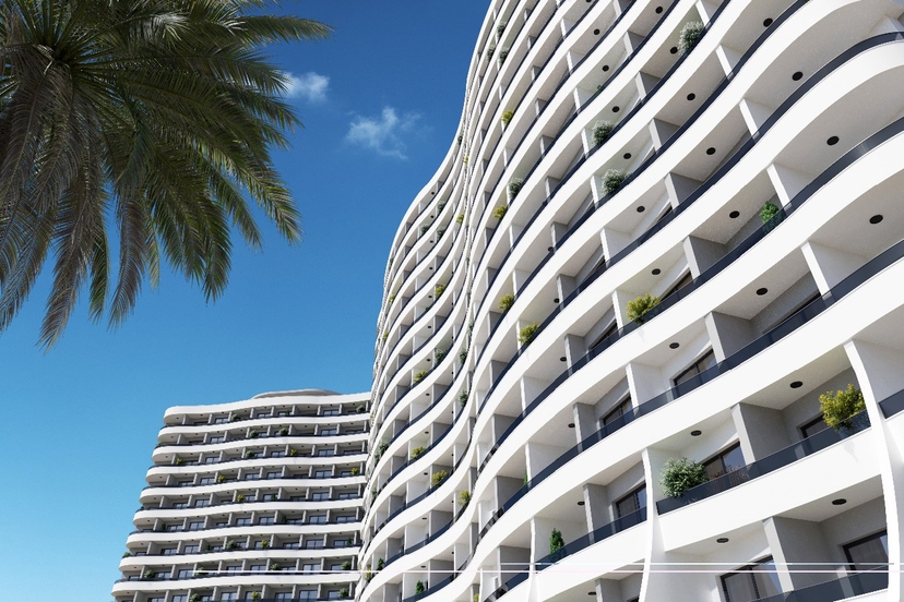 A 1+1 apartment for sale in Mersin, 350 m from the sea