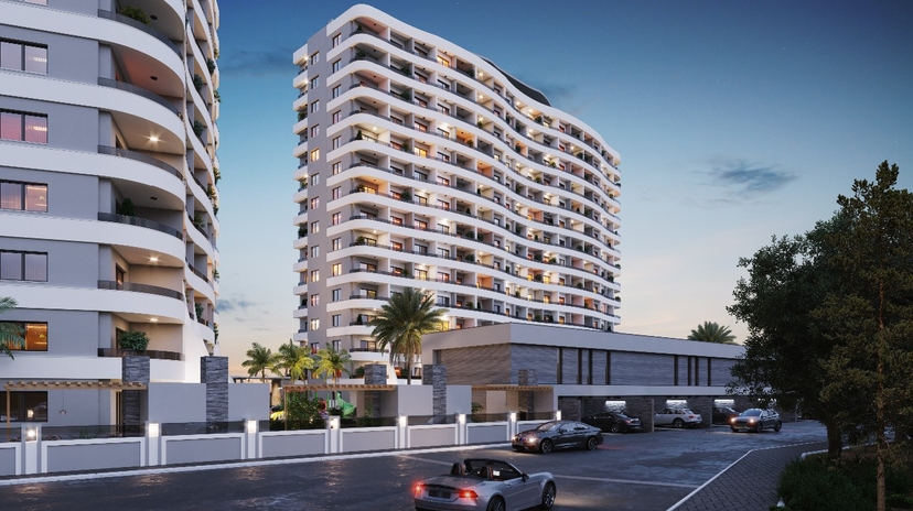 A 1+1 apartment for sale in Mersin, 350 m from the sea