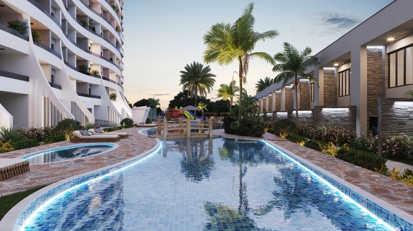 A 1+1 apartment for sale in Mersin, 350 m from the sea