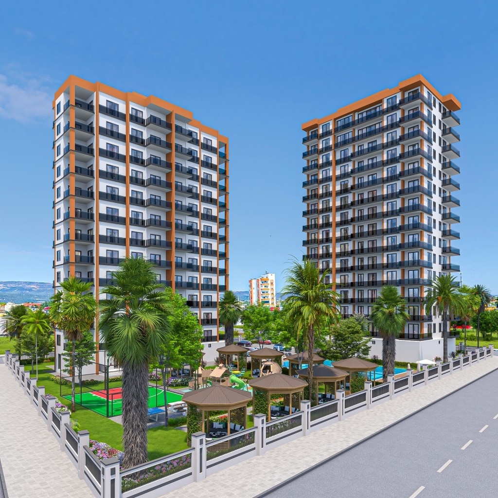 Luxuriöses 1+1 Apartment mit Meerblick und Bergblick, Arpaçbahşiş