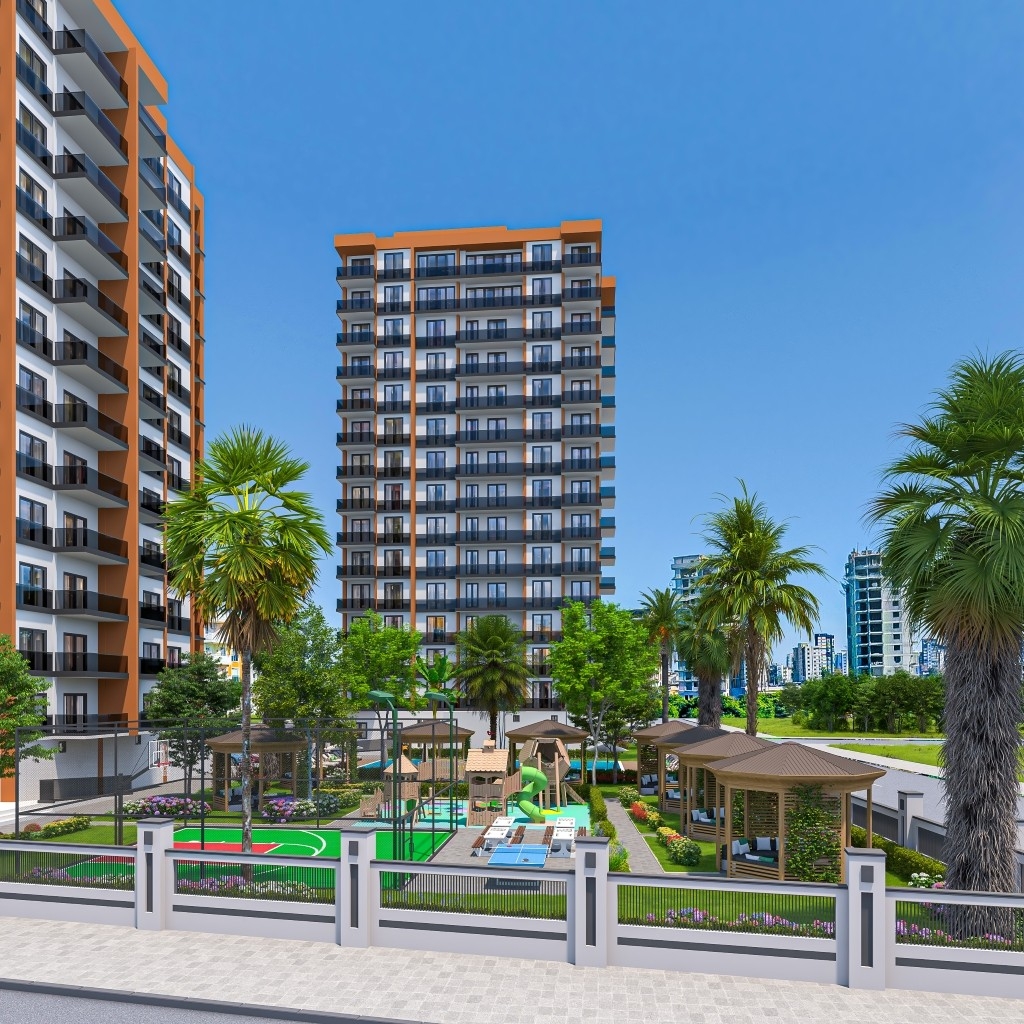 Luxuriöses 1+1 Apartment mit Meerblick und Bergblick, Arpaçbahşiş