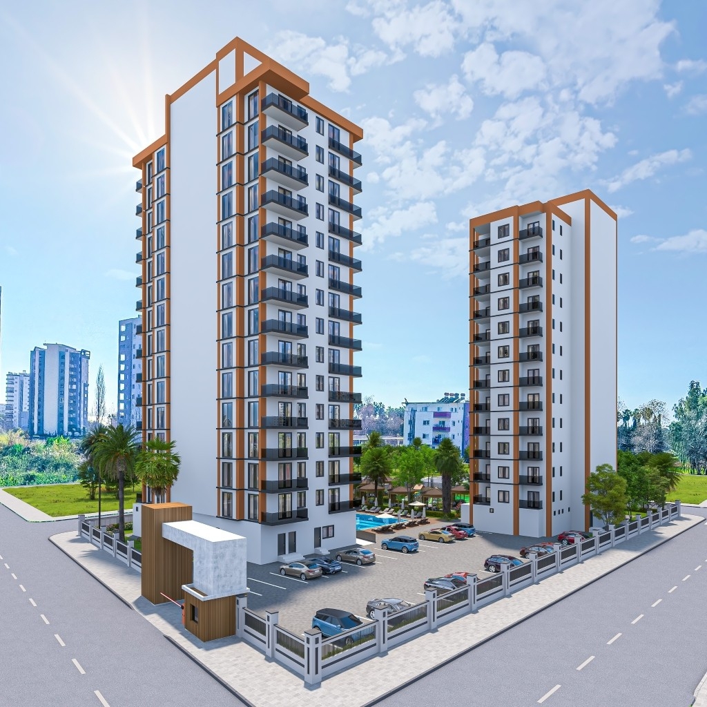 Luxuriöses 1+1 Apartment mit Meerblick und Bergblick, Arpaçbahşiş