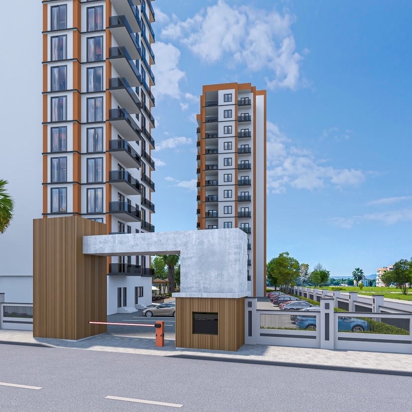 Luxuriöses 1+1 Apartment mit Meerblick und Bergblick, Arpaçbahşiş