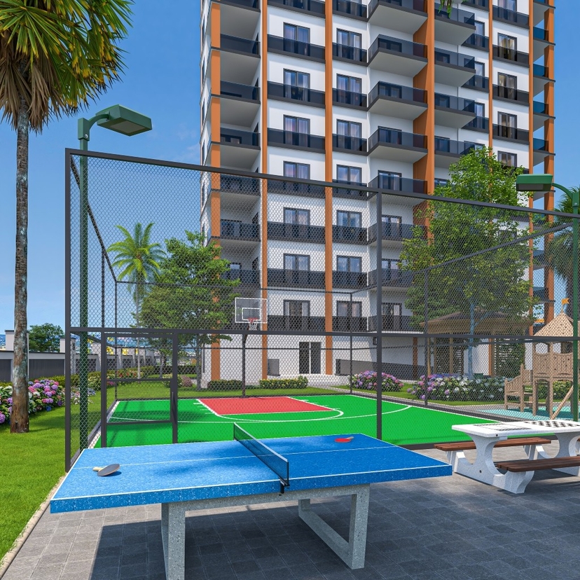 Luxuriöses 1+1 Apartment mit Meerblick und Bergblick, Arpaçbahşiş