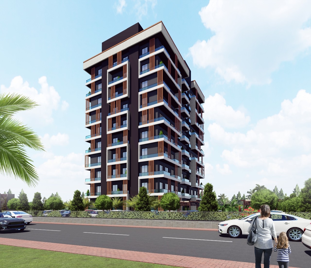 1+1 apartments for sale in Mersin