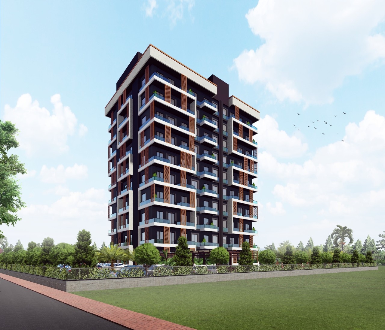 1+1 apartments for sale in Mersin