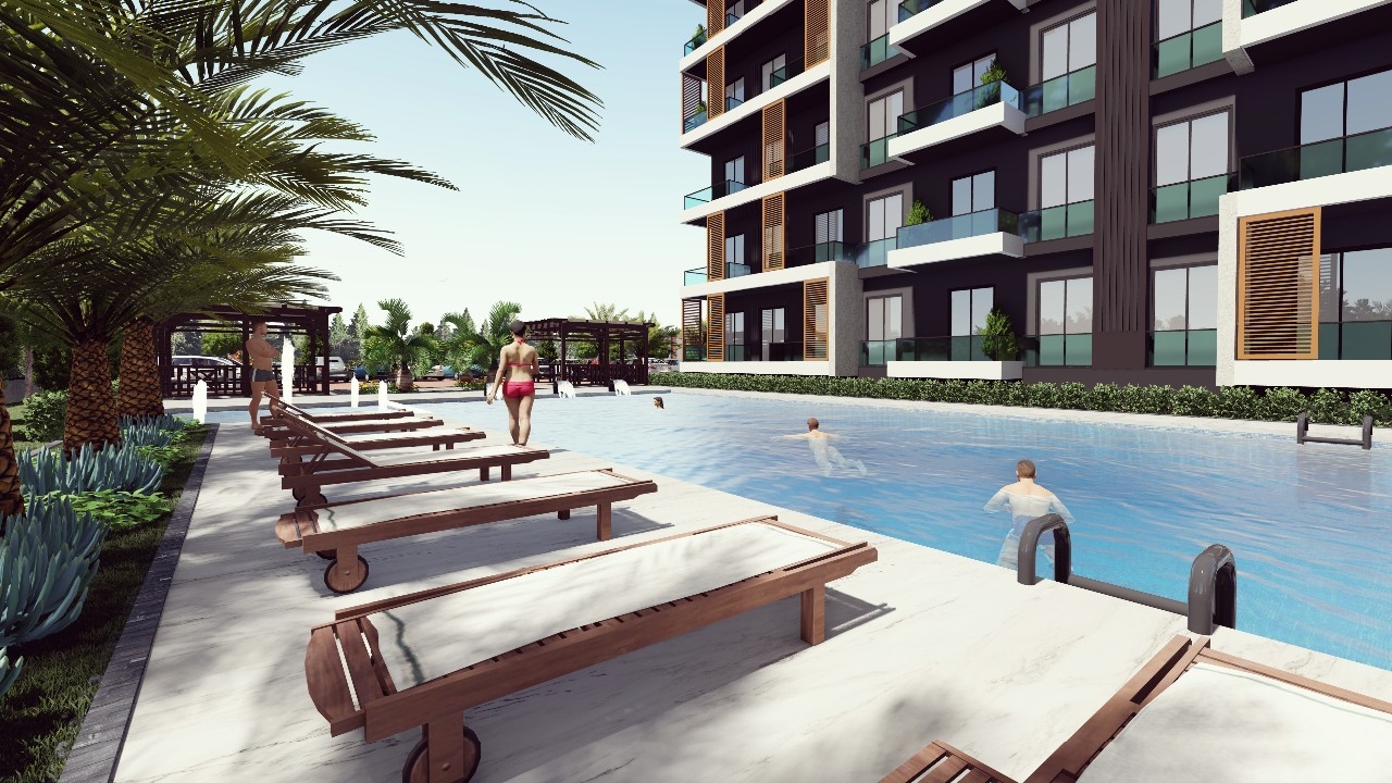 1+1 apartments for sale in Mersin