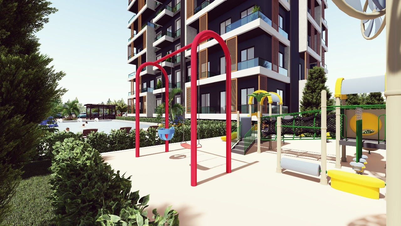1+1 apartments for sale in Mersin
