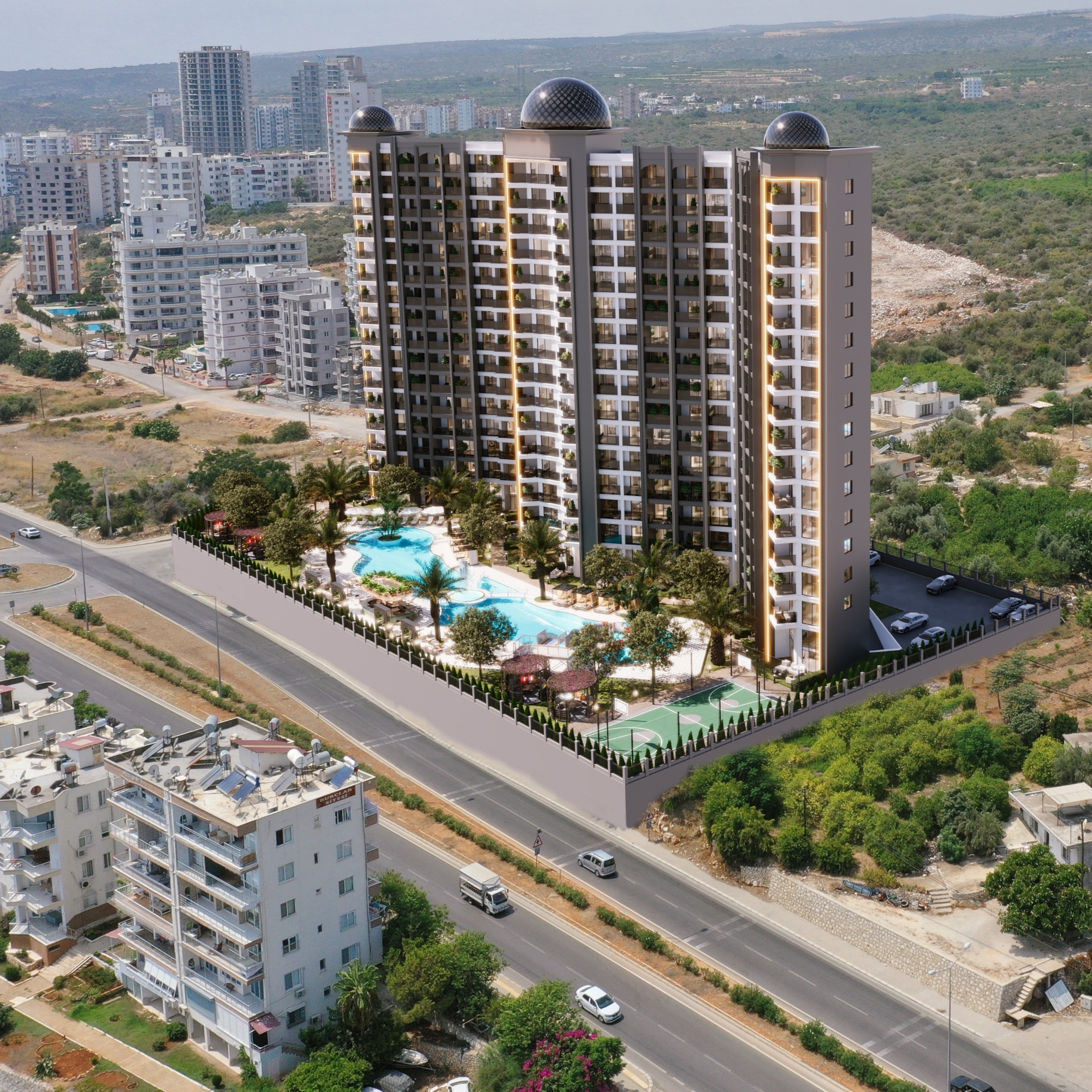 Ein glamouröses Projekt mit wunderschönem Blick auf das Meer kommt nach Mersin