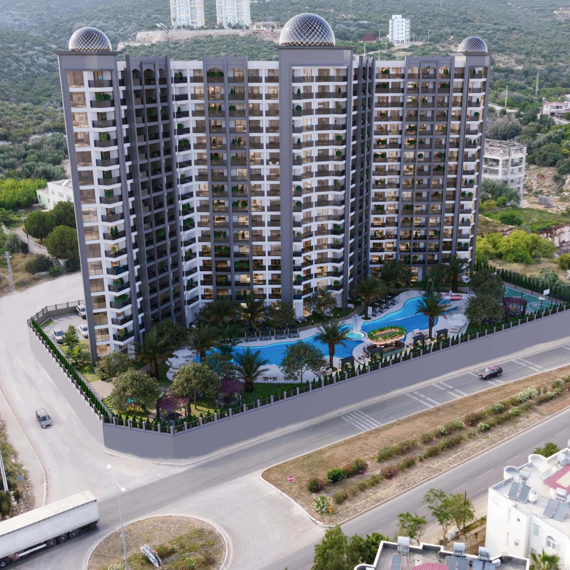 Ein glamouröses Projekt mit wunderschönem Blick auf das Meer kommt nach Mersin