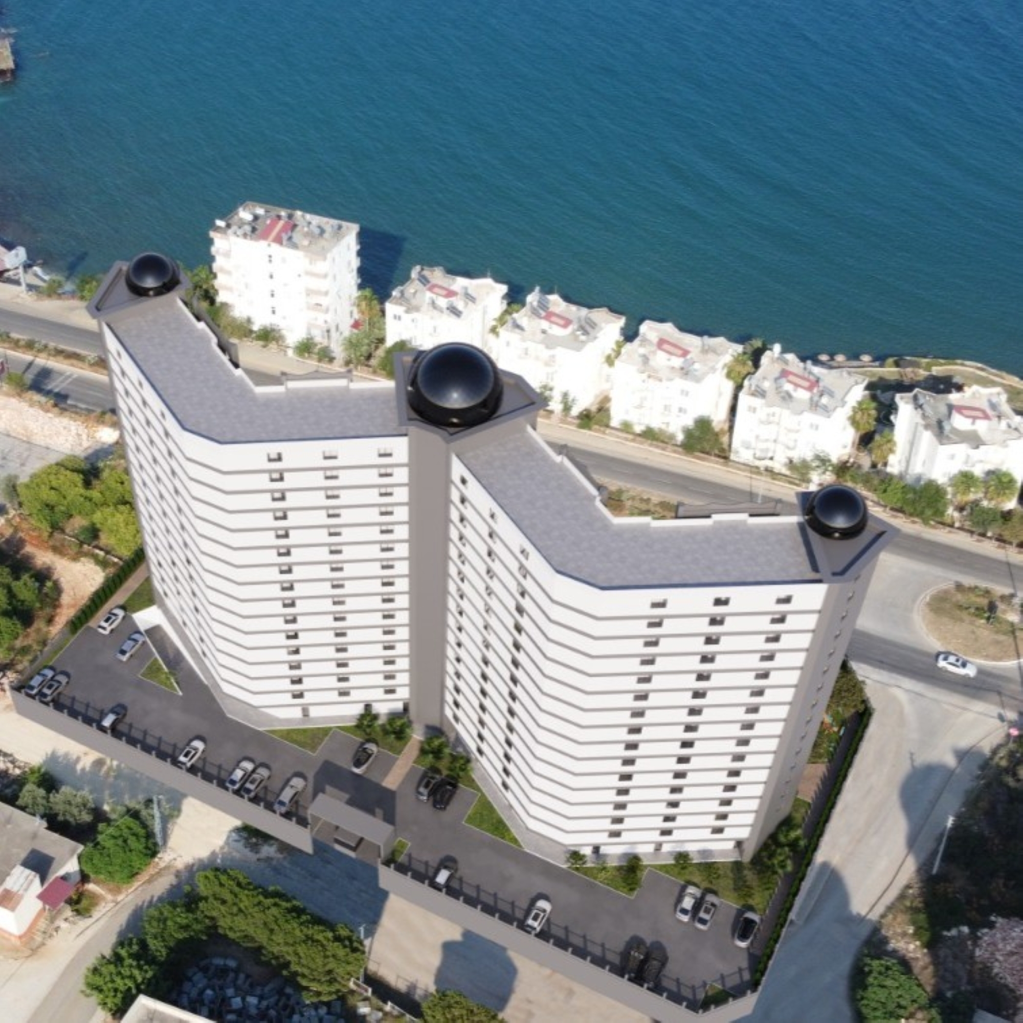 Ein glamouröses Projekt mit wunderschönem Blick auf das Meer kommt nach Mersin
