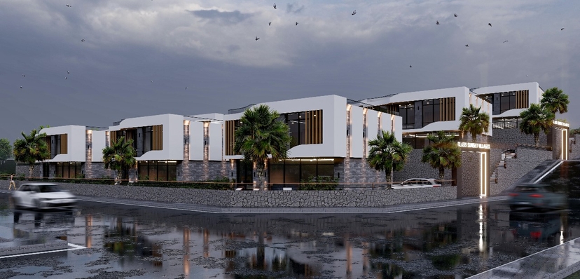 Luxuriöse 4+1 Villa mit Meerblick und Bergblick in Mersin Ayas