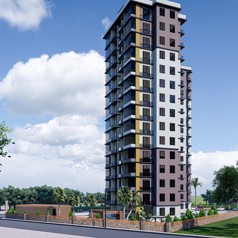 Luxury 1+1 Apartment with Sea and Mountain View in Mersin