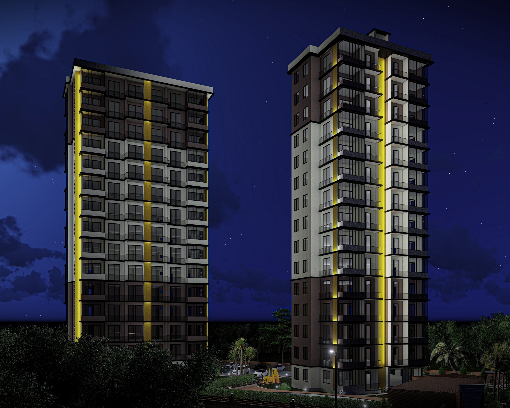 Luxury 1+1 Apartment with Sea and Mountain View in Mersin