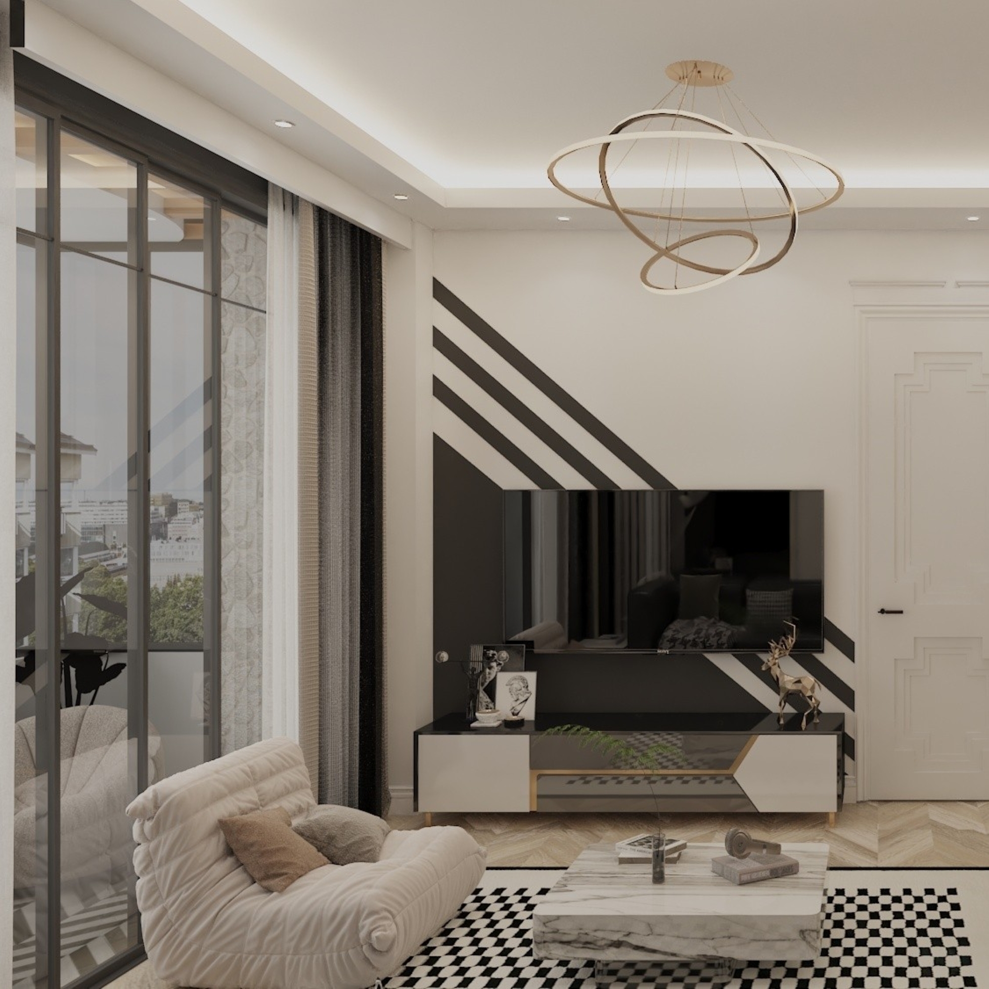 Luxury 1+1 Apartment with Sea and Mountain View in Mersin