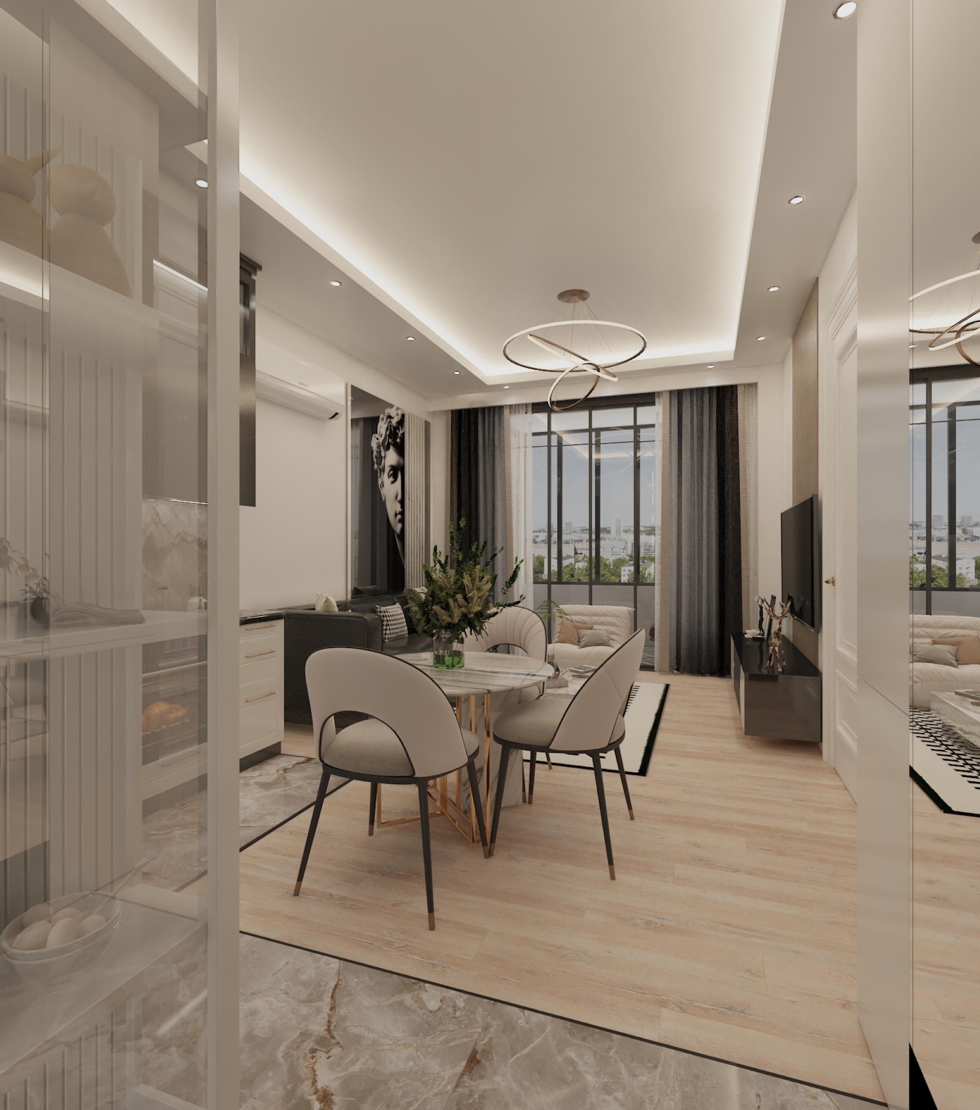 Luxury 1+1 Apartment with Sea and Mountain View in Mersin