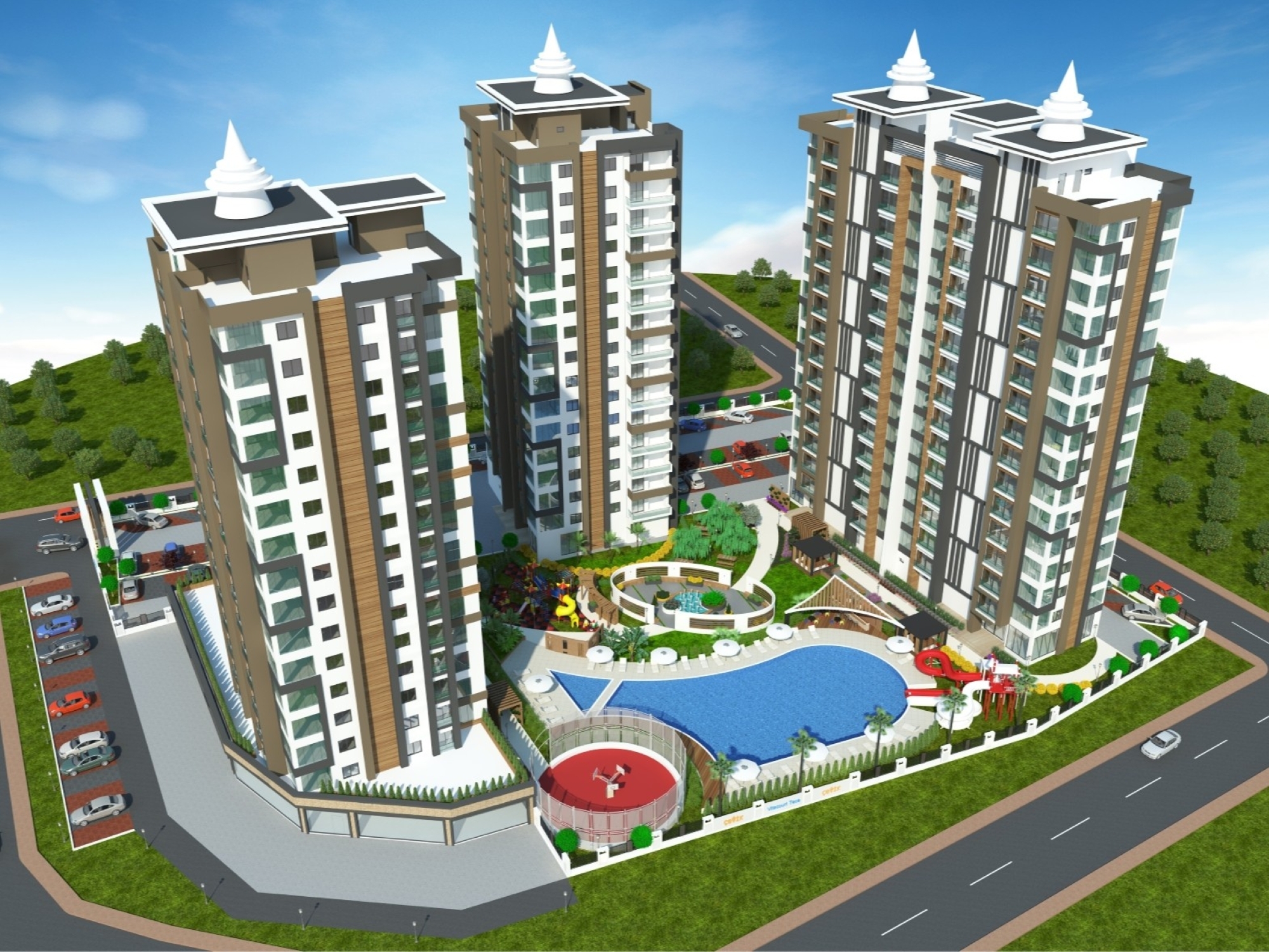 Luxury 4+1 Apartment with Sea and Mountain Views in Mersin-Tece