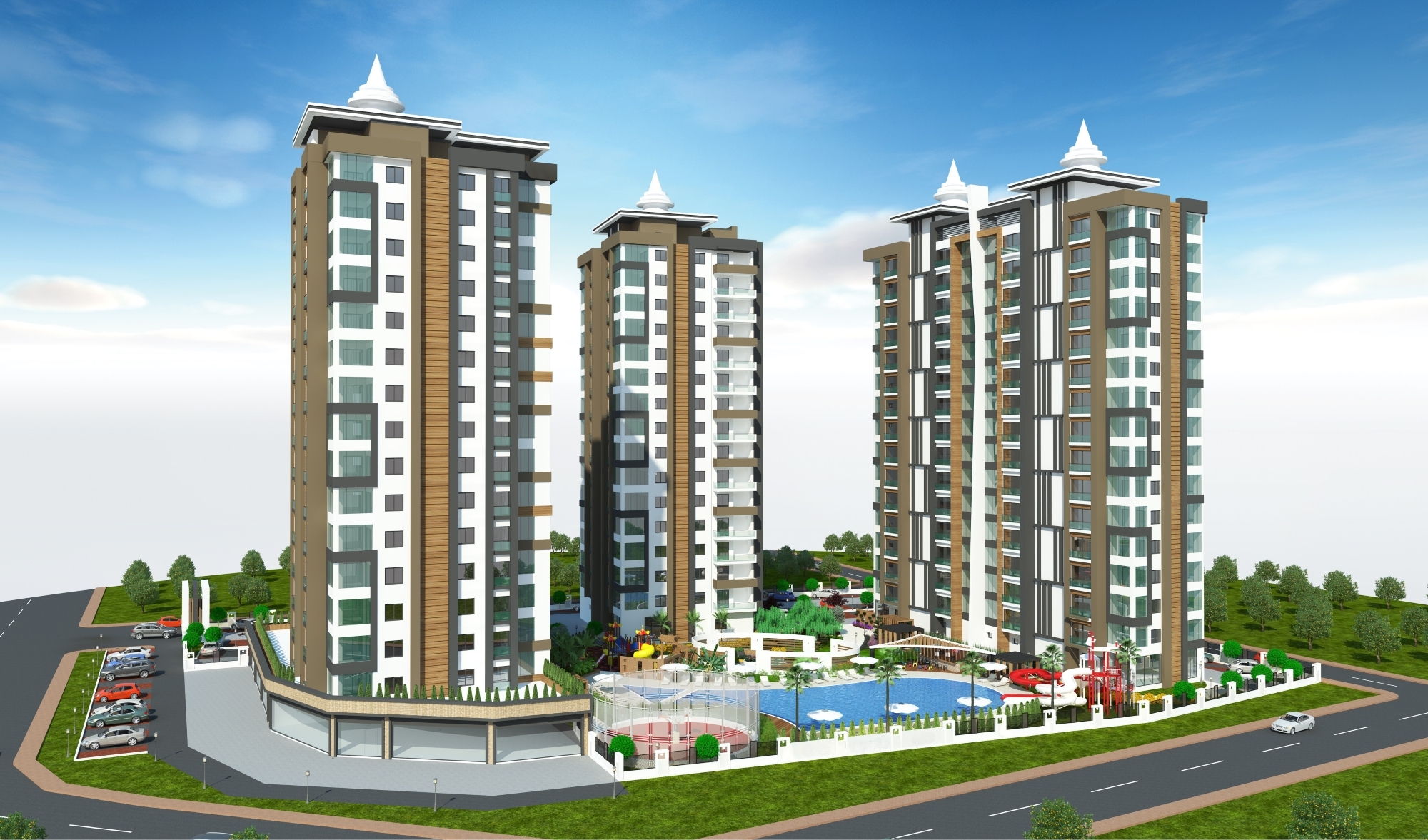 Luxury 4+1 Apartment with Sea and Mountain Views in Mersin-Tece