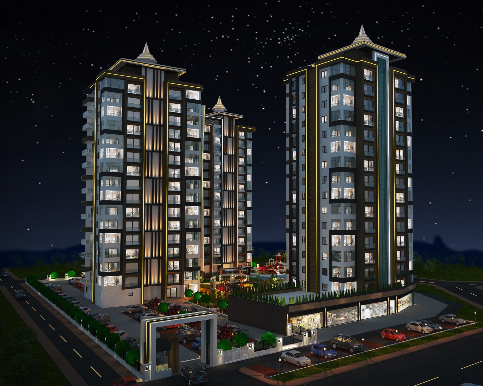 Luxury 4+1 Apartment with Sea and Mountain Views in Mersin-Tece