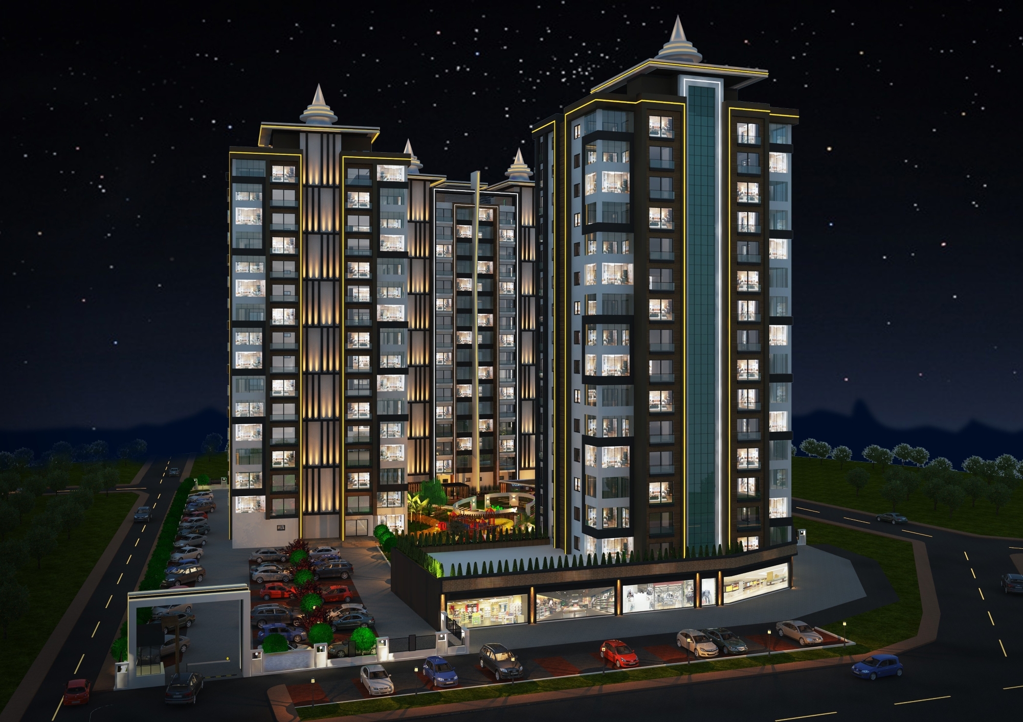 Luxury 4+1 Apartment with Sea and Mountain Views in Mersin-Tece