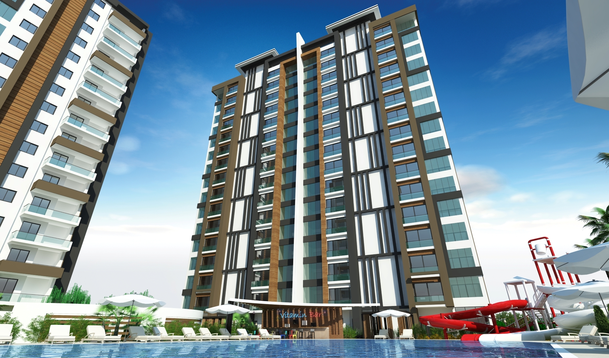 Luxury 4+1 Apartment with Sea and Mountain Views in Mersin-Tece